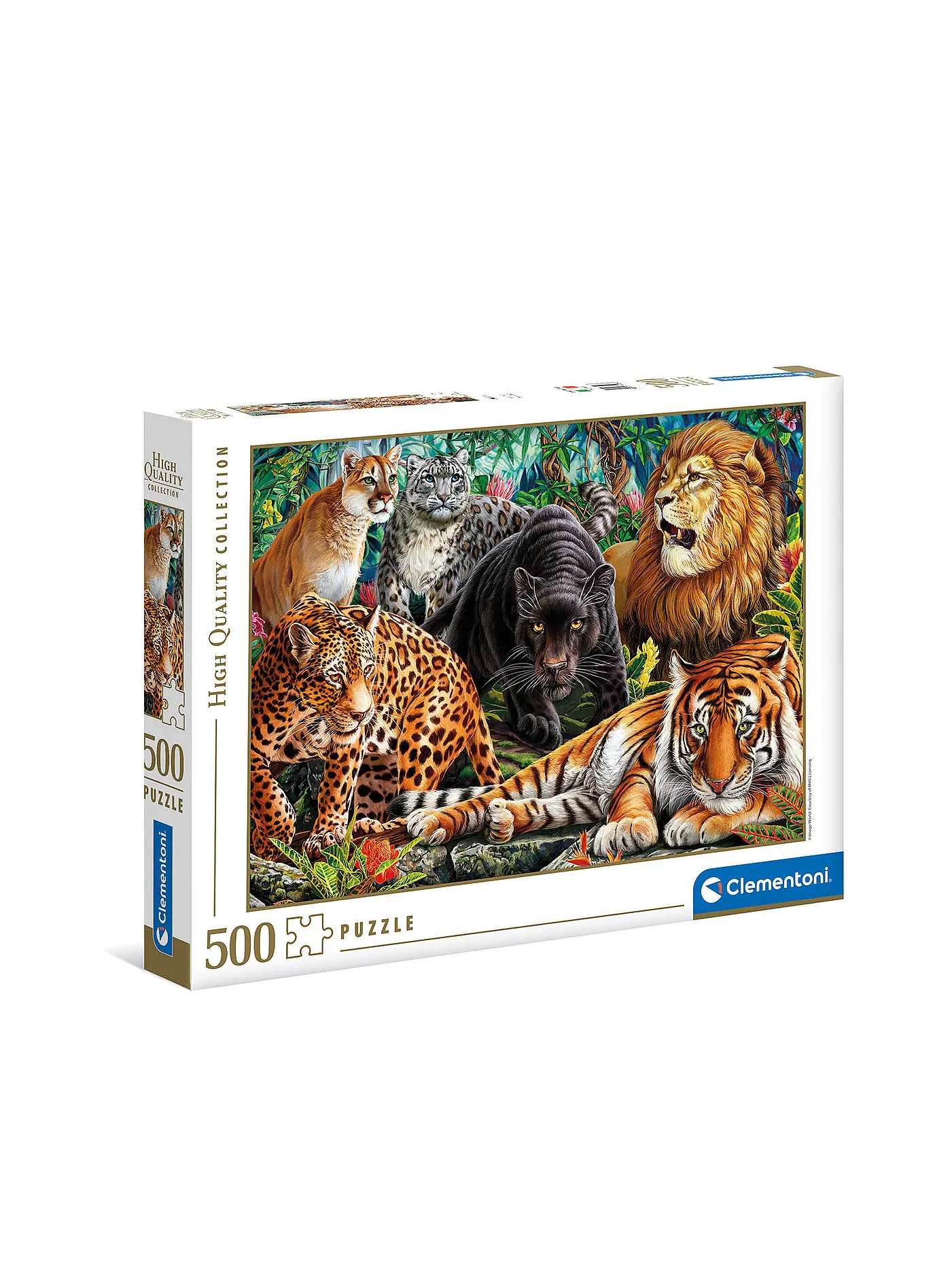 CLEMENTONI | Puzzle - Collection Wild Cats-Puzzle 500 Teile | 